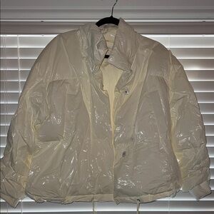 Women's Cream Puffer Jacket